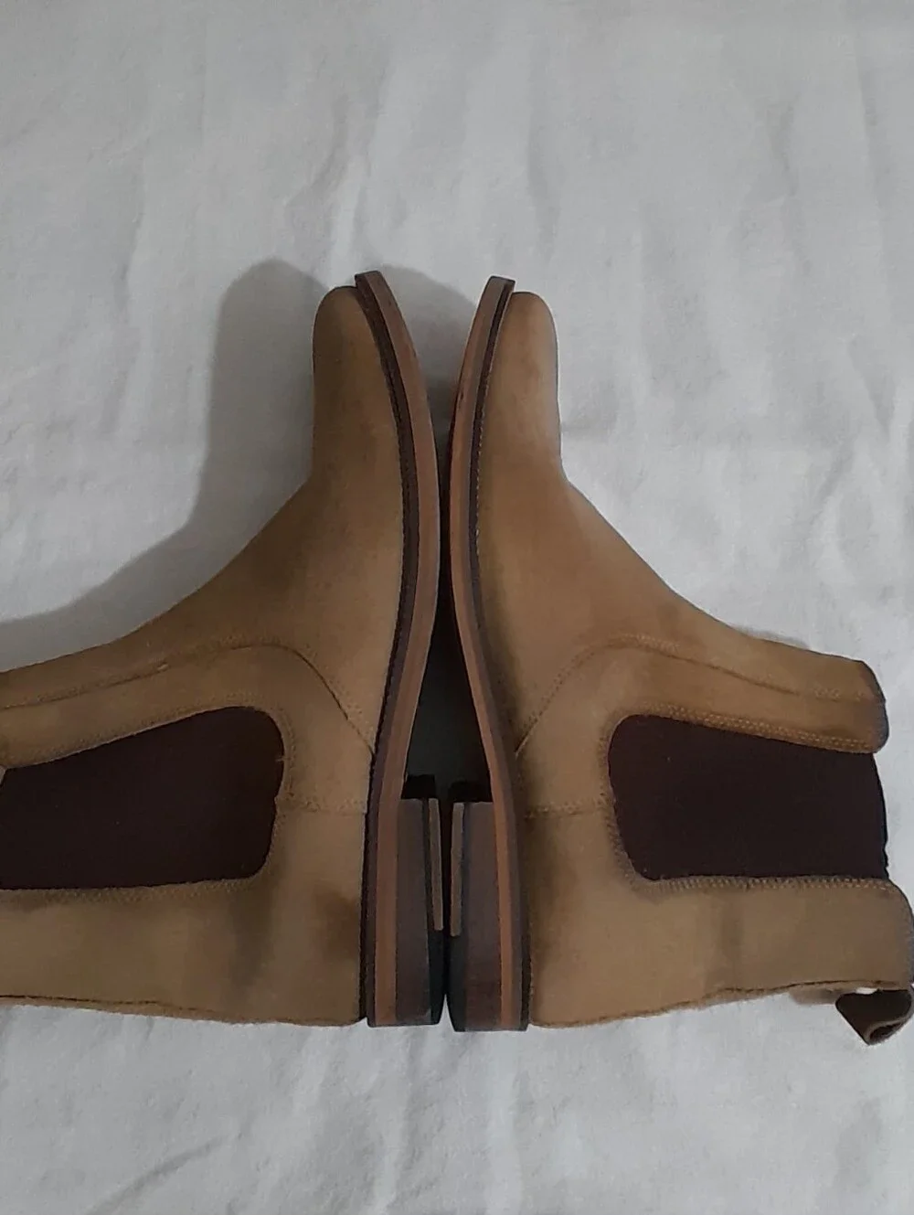Men's Chelsea Boots in Tan Suede